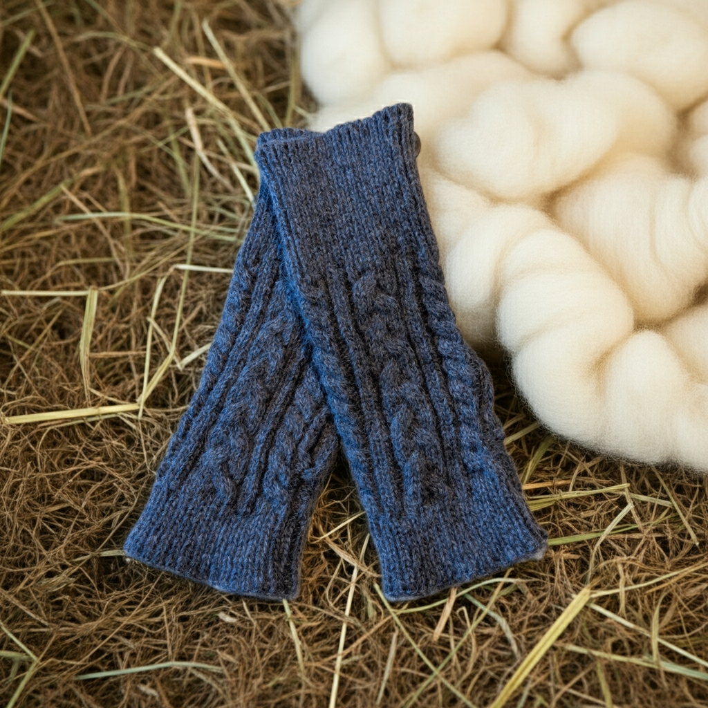 Pulswärmer mit Alpakawolle