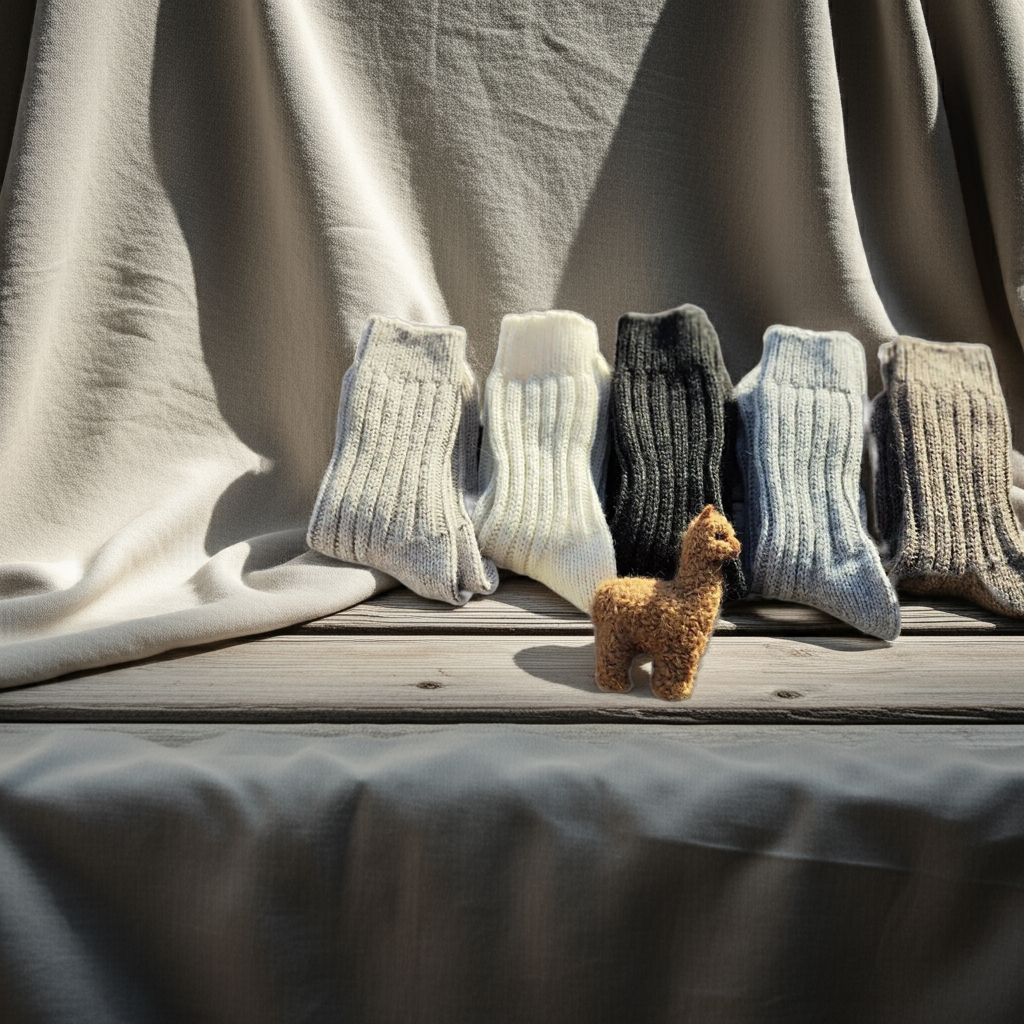 Alpaka Socken Natur (dick) Mein Shop