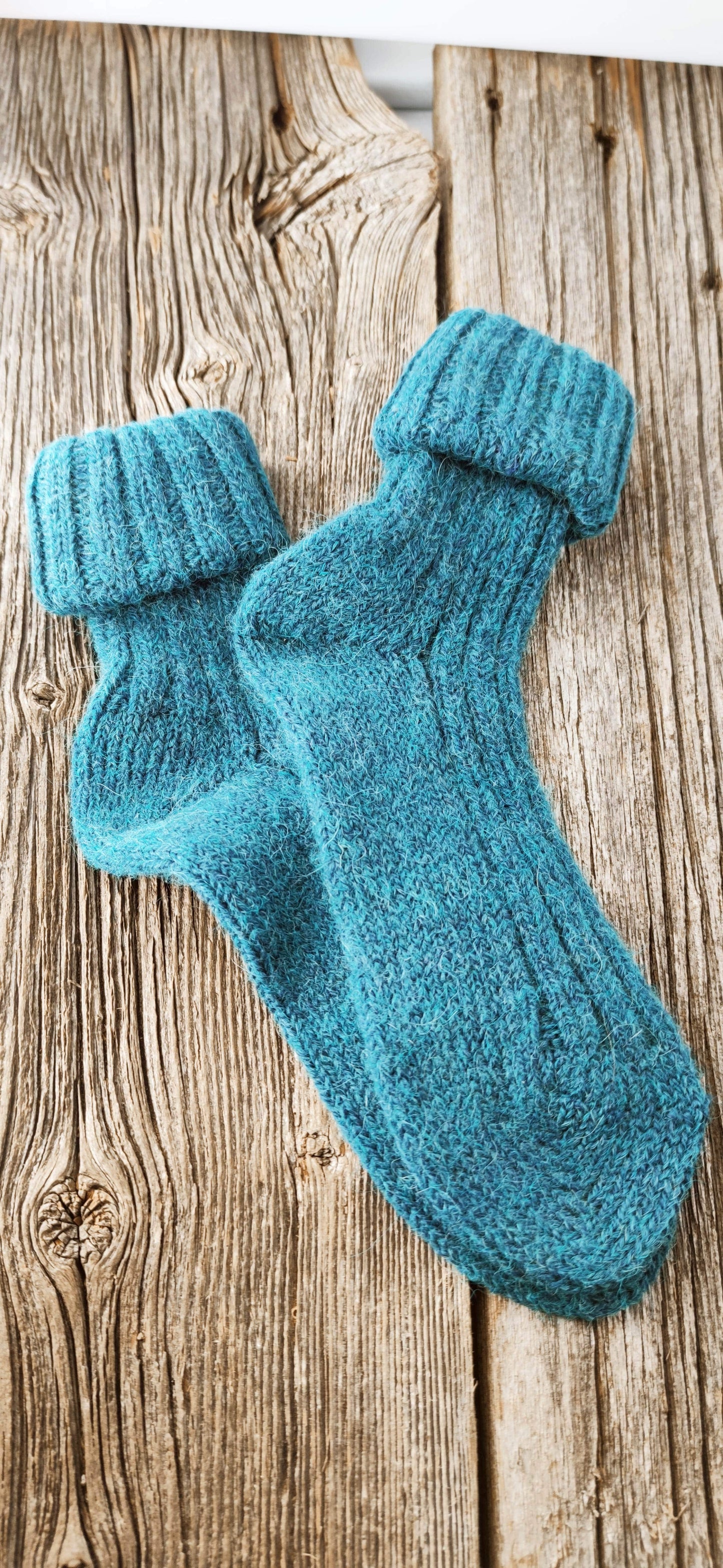 Alpaka Stricksocken Bunt Trend