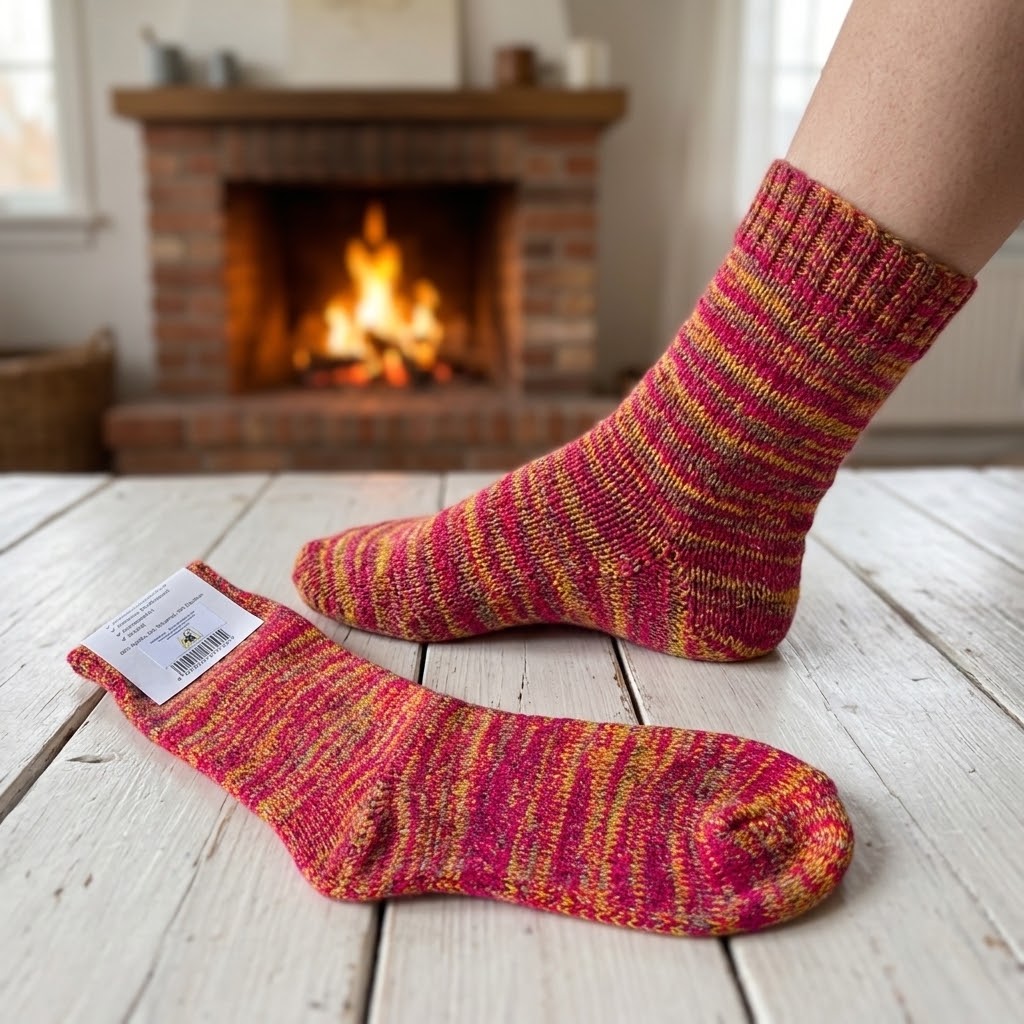 Alpaka Socken wie von Oma gestrickt