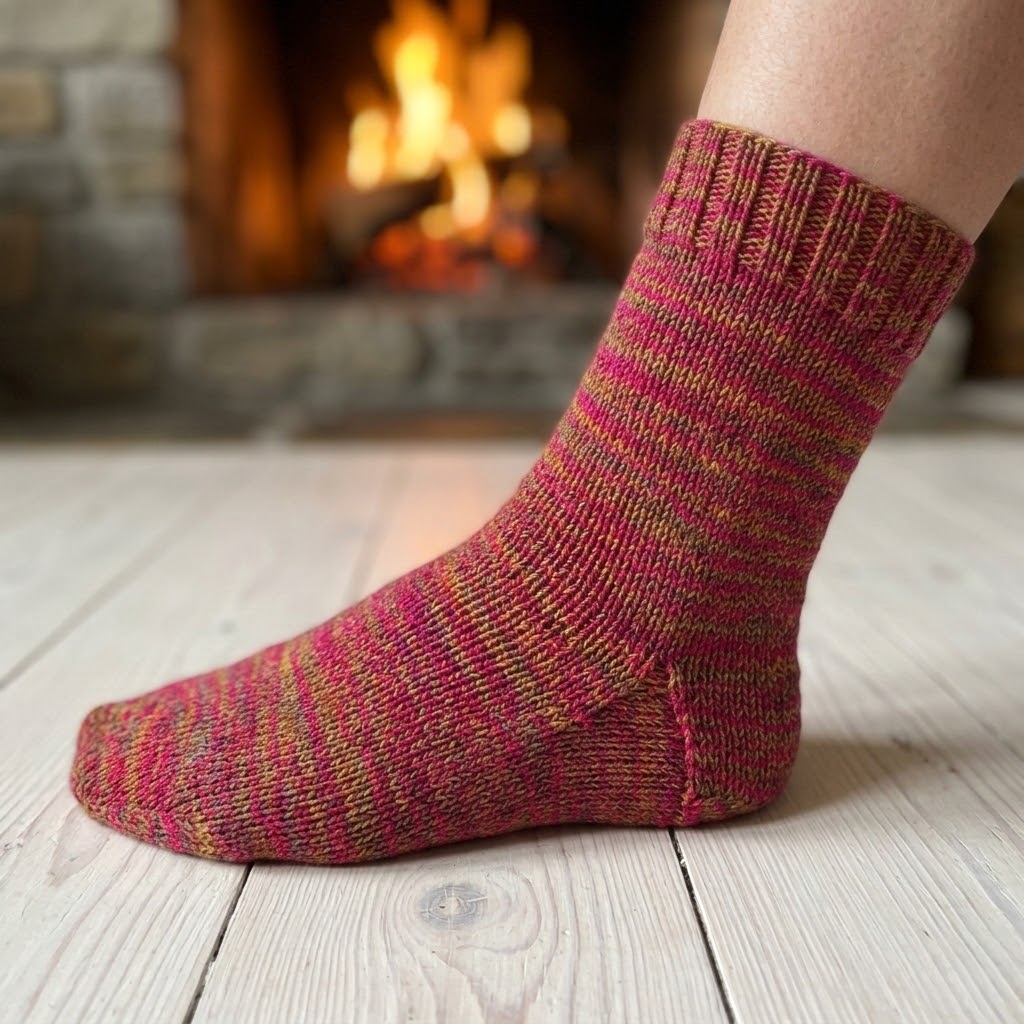 Alpaka Socken wie von Oma gestrickt