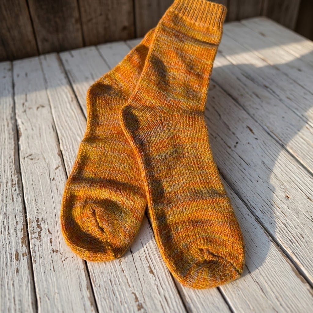Alpaka Socken wie von Oma gestrickt