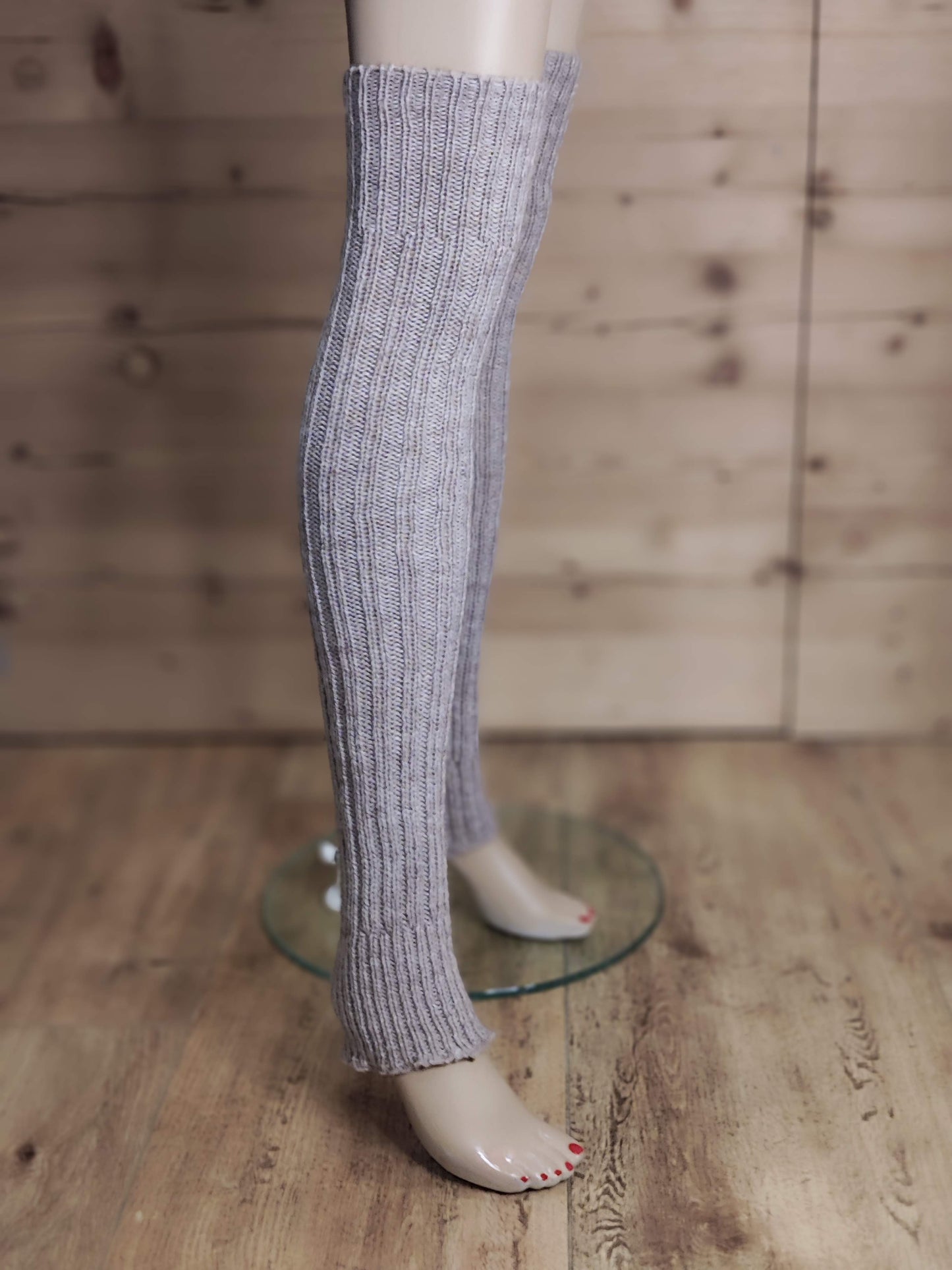 Alpaka Overknee Stulpen