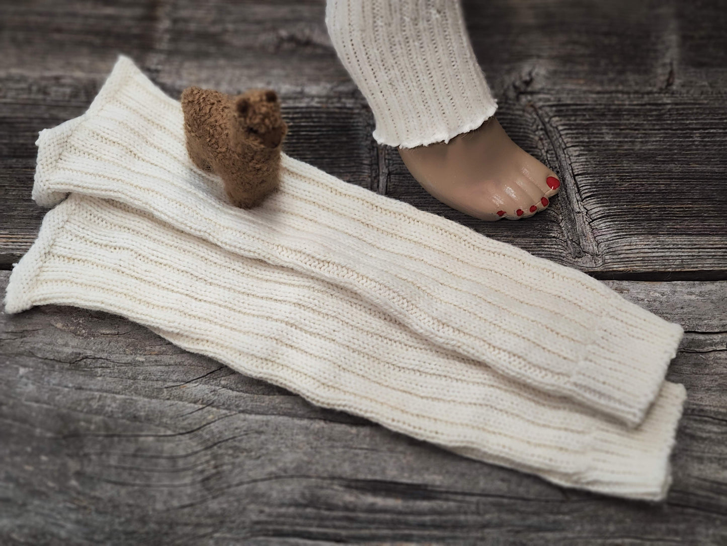 Alpaka Overknee Stulpen