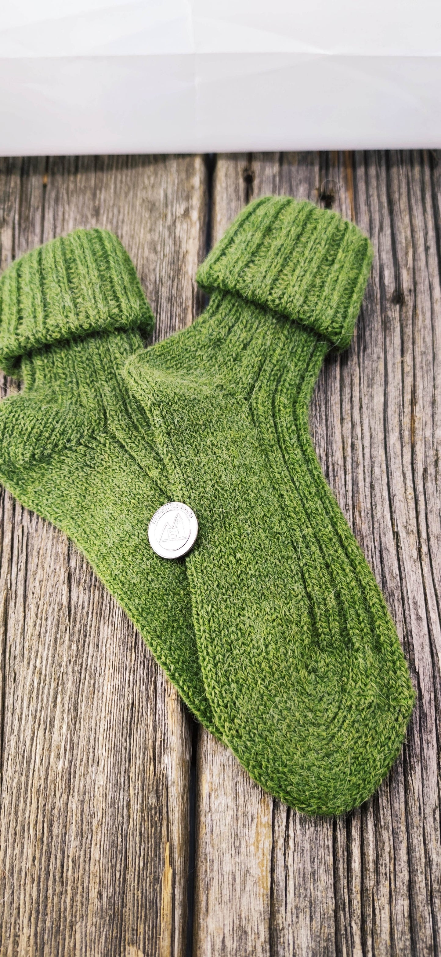 Alpaka Stricksocken Bunt Trend
