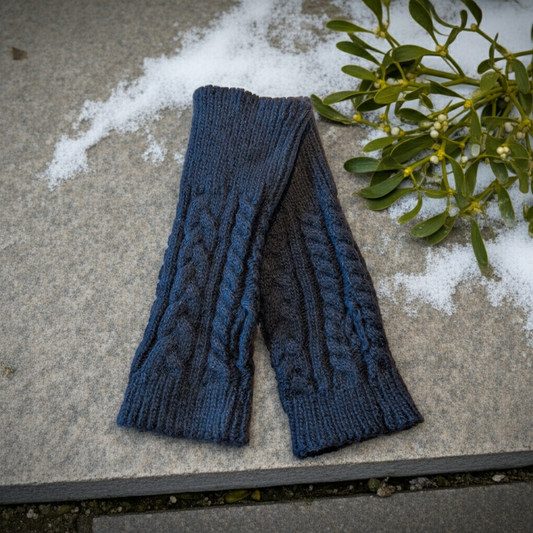 Pulswärmer mit Alpakawolle