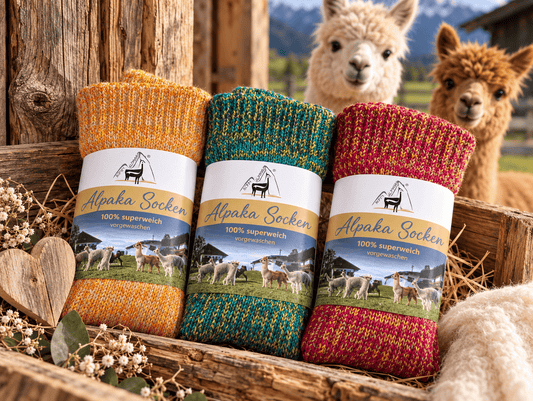 Alpaka Socken Bunt